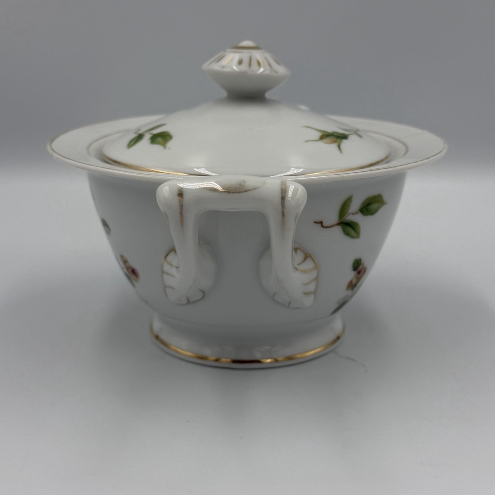 Vintage Lynmore Golden Rose Fine China Japan Lidded Sugar Bowl Porcelain - Picture 6 of 9